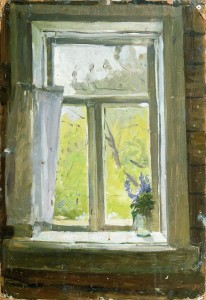 "Окно" 1956 г. К.М. 33Х48
