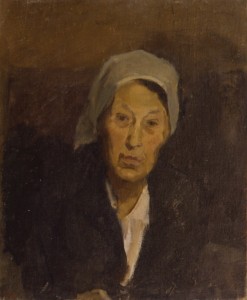 "Тётя Маша" (Портрет Марии Алексеевны Бобринской). 1971 г. Х.Оргалит.М. 60Х46