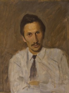"Портрет Сергея Каледы" 1980 г.г. Х.М. 46Х61