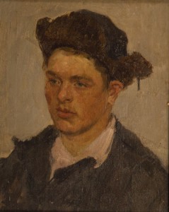 «Портрет мальчика в шапке» 1952 г. К.Х.М. 32Х39