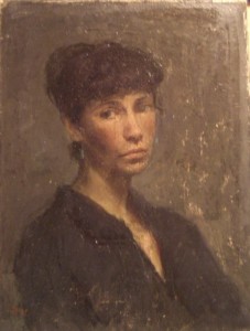 «Портрет художницы А. Шильниковой» 1987 г. Х.М. 50Х66